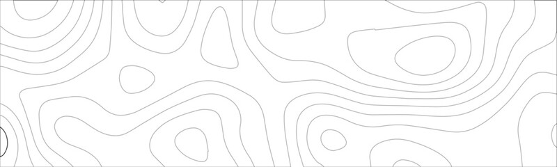 Topographic background and texture, monochrome image. 3D waves, White wave paper curved reliefs abstract background, Abstract topographic contours map background, Vector contour topographic map.
