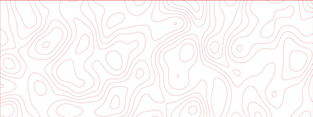 Topographic background and texture, monochrome image. 3D waves, White wave paper curved reliefs abstract background, Abstract topographic contours map background, Vector contour topographic map.