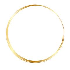 Golden Circle, golden border, golden frame, wedding ornament, luxurious gold circle