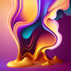 Fluid Gradient background. Created by AI tool.