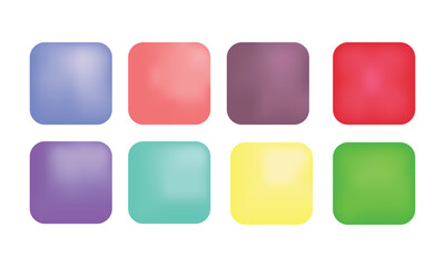 Square gradient shiny colors for your icon