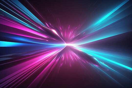 Dynamic Neon Color Background. A Futuristic And Innovative Design Featuring Bold And Bright Neon Colors In A Dynamic And Energetic Composition. Perfect For Modern And Cutting-edge Projects. AI