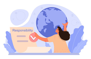 Corporate social responsibility. CSR, business take responsibility