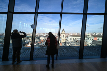 Belgique Bruxelles Belgium Brussels panorama tourisme vue centre ville sainte Catherine eglise