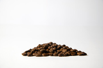 coffee beans on white background