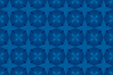 Fototapeta premium Abstract Blue Star Illustration Texture Seamless Background, Vector File