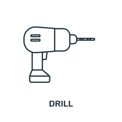 Vise line icon. Simple element from construction collection. Creative Vise outline icon for web design, templates, infographics and more