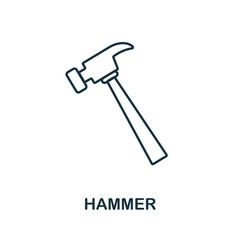 Drill line icon. Simple element from construction collection. Creative Drill outline icon for web design, templates, infographics and more