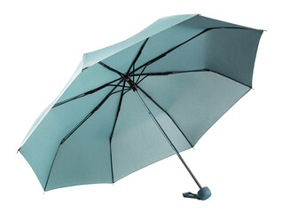 Blue umbrella on transparent background. png file © Gresei