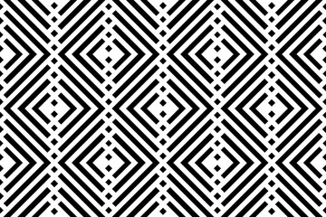 Abstract Seamless Geometric Patterns. Black and White Texture.