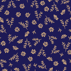 Floral vector seamless pattern