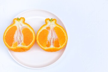 デコポンの断面