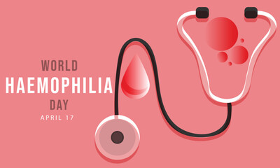 World Haemophilia Day. Template for background, banner, card, poster 