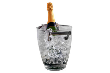 Champagne bucket with ice