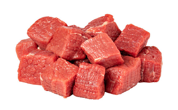 raw meat on transparent background. png file