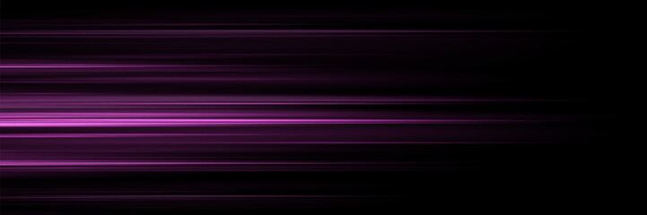 The speed of the lines of light. On a black background.