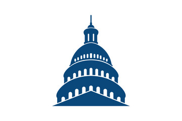 Unated States Capitol building design icon vector illustration