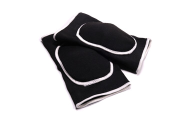 Volleyball or gymnastics protective knee pads isolated on a white