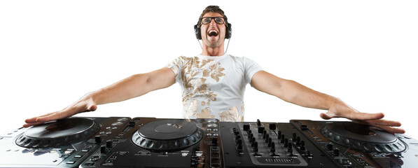 male electronic music dj