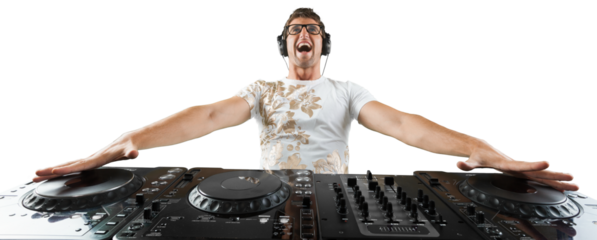 male electronic music dj