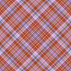 Seamless check texture. Pattern fabric plaid. Textile background tartan vector.