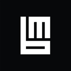 BM BM Logo Design, Creative Minimal Letter BM BM Monogram
