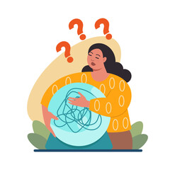 Difficult decision-making concept. Multiple options dilemma, problem