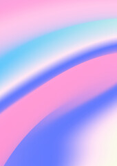 Abstract soft vector holographic foilvgradient background for web, packaging, poster, billboard, advertisement, cover, brochure, wallpaper Pastel smooth multicolor texture. Pink, purple, blue colors
