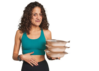 Meal prep made easy! This fitness-minded woman knows the value of planning ahead for healthy,...