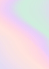 Abstract soft vector holographic foilvgradient background for web, packaging, poster, billboard, advertisement, cover, brochure, wallpaper Pastel smooth multicolor texture. Pink, purple, blue colors
