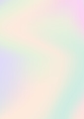 Abstract soft vector holographic foilvgradient background for web, packaging, poster, billboard, advertisement, cover, brochure, wallpaper Pastel smooth multicolor texture. Pink, purple, blue colors