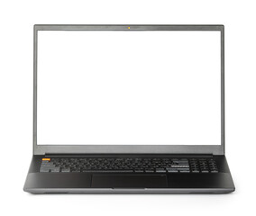 Modern laptop isolated on the white background with clipping path
