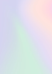 Abstract soft vector holographic foilvgradient background for web, packaging, poster, billboard, advertisement, cover, brochure, wallpaper Pastel smooth multicolor texture. Pink, purple, blue colors