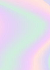 Abstract soft vector holographic foilvgradient background for web, packaging, poster, billboard, advertisement, cover, brochure, wallpaper Pastel smooth multicolor texture. Pink, purple, blue colors