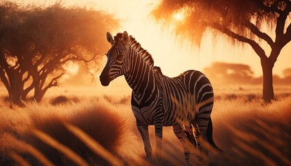 Fototapeta na wymiar Zebra Savannah 