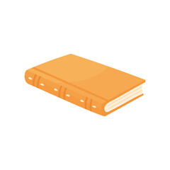 Vector book, illustration on white background, suitable for library design
