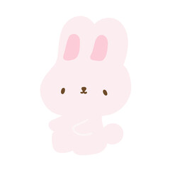 Pink baby rabbit 