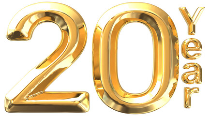 Happy Anniversary 30th 3d Gold