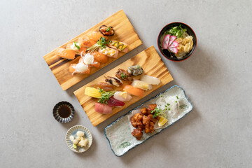 Korean food dish sushi lunch box Salmon Sushi Lunch Box sushi lunch box