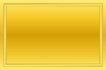 Frame golden, golden metal texture.