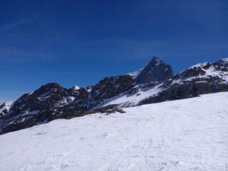 Fantastic day of skiing in one of the most beautiful places in the Alps.