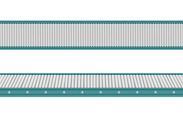 Top view conveyor line