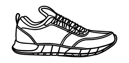 Vector Illustration of sneakers, Illustration of sports shoes