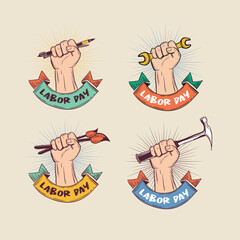 International labor day campaign illustration