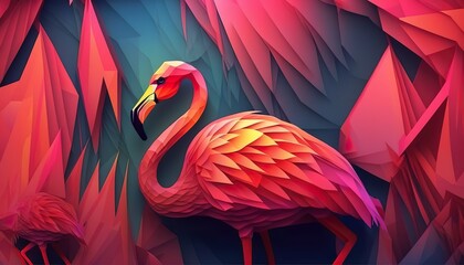 Fototapeta premium flamingo Amazing and classy Abstract background AI Generated illustration