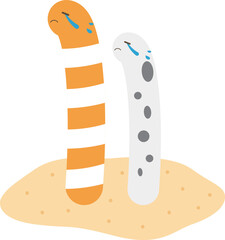 ゆるかわなチンアナゴ　泣く