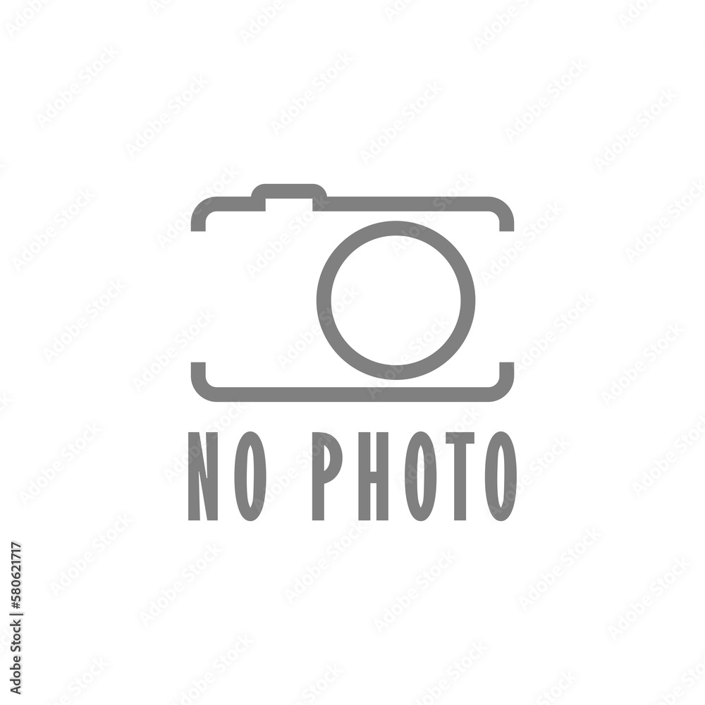 Poster No photo available icon isolated on transparent background