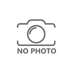 No photo available icon isolated on transparent background