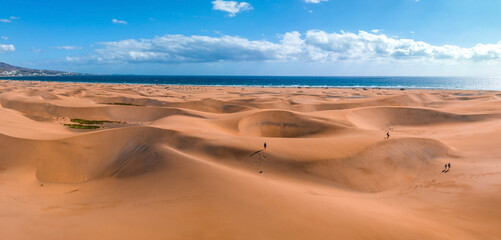 Fototapeta na wymiar Empty Quarter Desert Dunes at Liwa, Abu Dhabi, United Arab Emirates