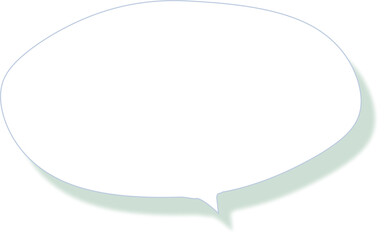 Dialog message bubble with shadow effect